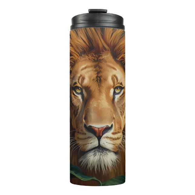 Majestic Lion Mug – Powerful Wildlife Coffee Mug (Front)