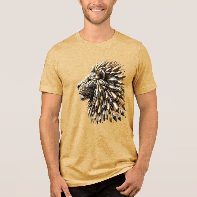 Majestic Lion - Original & Timeless Design  Tri-Blend Shirt (Front)