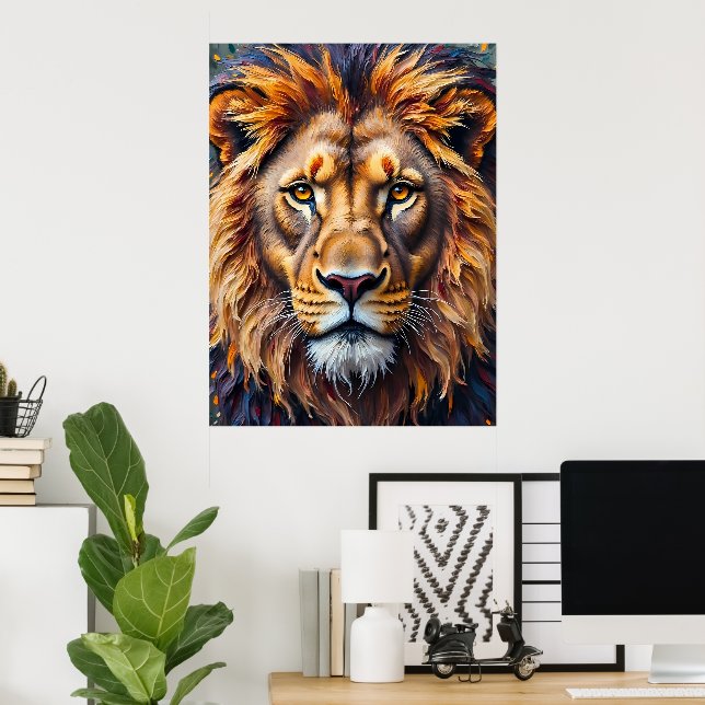 Majestic Lion Poster (Home Office)