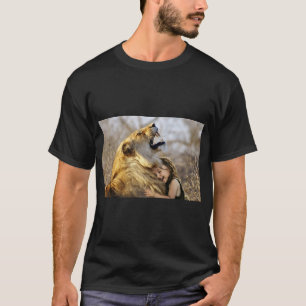 Majestic Lion Roar – African Wildlife T-Shirt