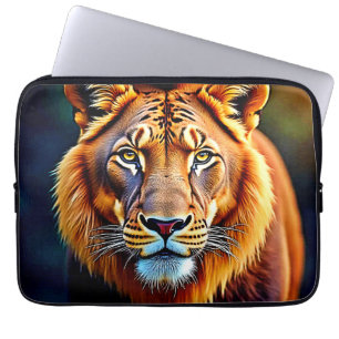 Majestic Lion: Soul of the Wild King Art Laptop Sleeve