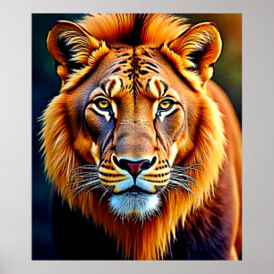 Majestic Lion: Soul of the Wild King Art Poster