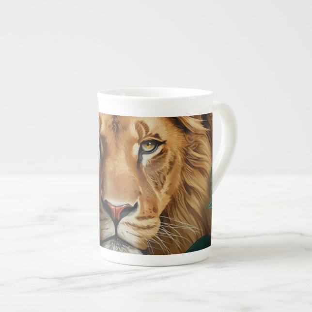Majestic Lion Specialty Mug Powerful Wildlife Art  (Front Right)