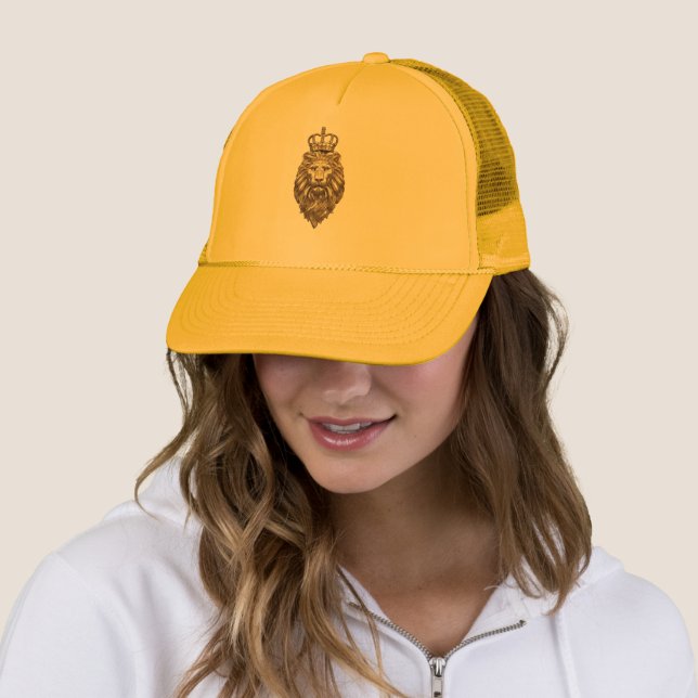 Majestic lion trucker hat (In Situ)