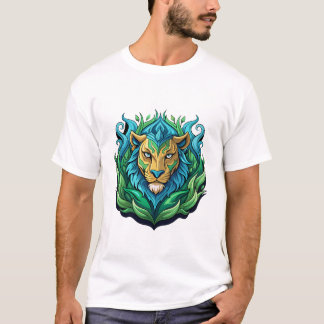 Majestic Lion Vector Art T-Shirt Design