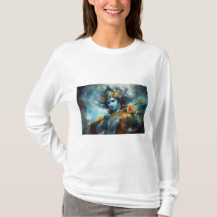Majestic Lord Rama: A Divine Portrait of Strength T-Shirt