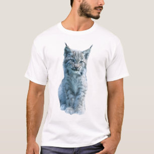 Majestic Lynx Cub Furry Wildcat Illustration Men T-Shirt