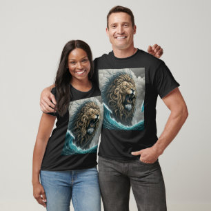Majestic & Magnificent Roaring Lion T-Shirt Design