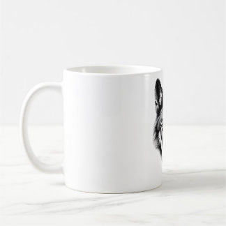 Majestic Maned Wolf Head Design Coffee Mug