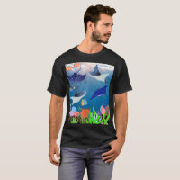 Majestic Manta Rays Beneath Blue Underwater Wonder