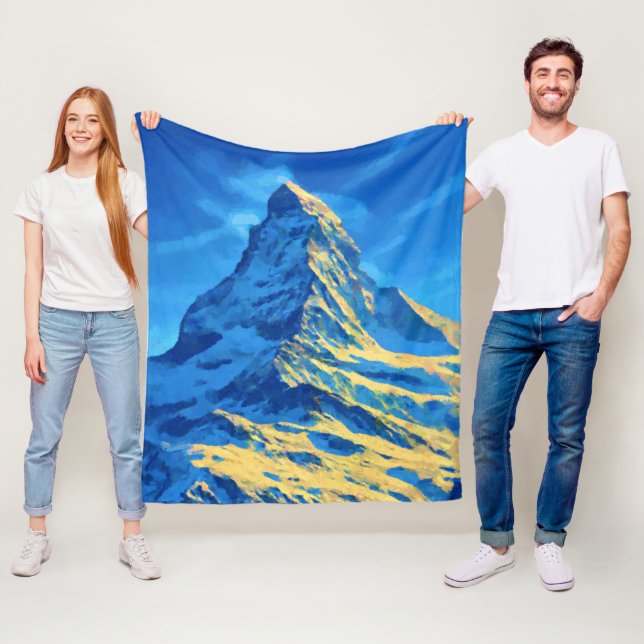Majestic Matterhorn Fleece Blanket (In Situ)