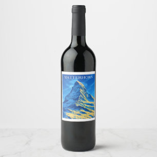 Majestic Matterhorn Wine Label