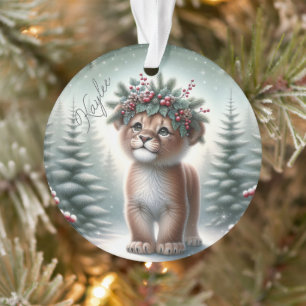 Majestic Moments Lion Cub Ornament