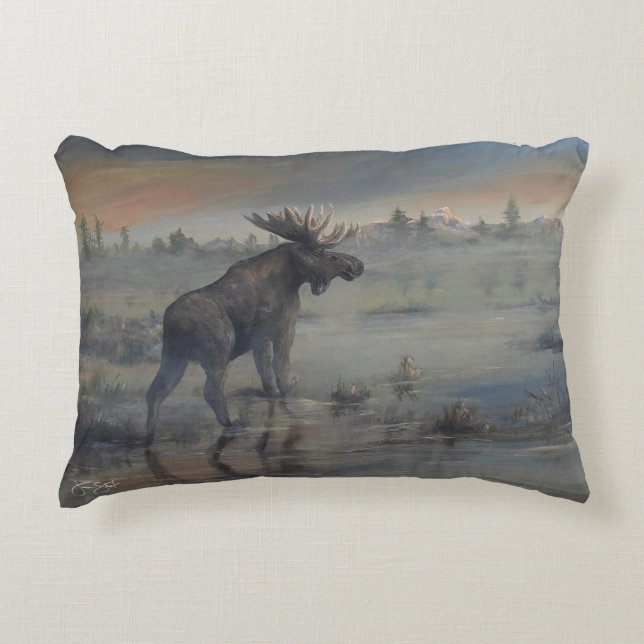 Majestic Moose Decorative Cushion (Front)