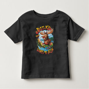 Majestic Moose With a Fish:  Toddler T-Shirt