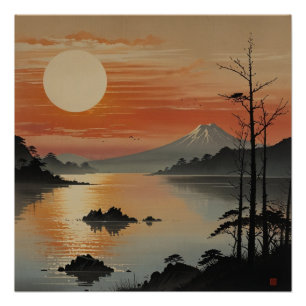 Majestic Mount Fuji Landscape Wall Art
