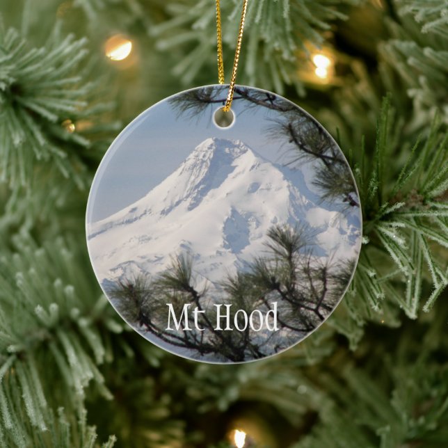 Majestic Mount Hood Holiday Ceramic Tree Decoration (Tree)