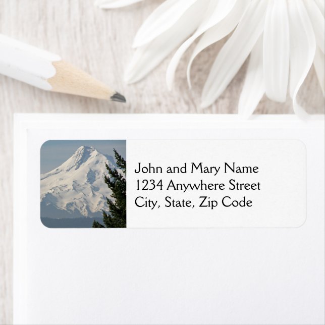 Majestic Mount Hood Return Address Label (Insitu)