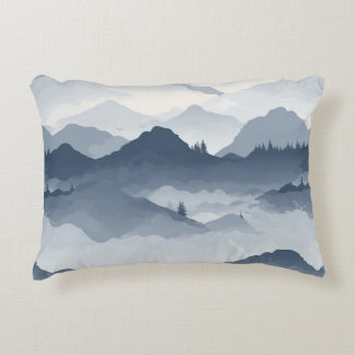 Majestic Mountain Landscape Decorative Cushion