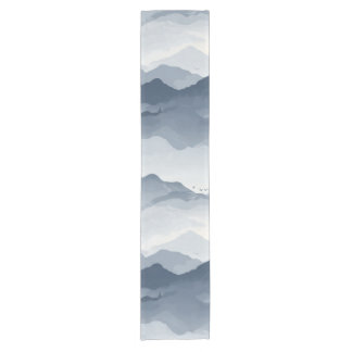 Majestic Mountain Landscape Short Table Runner