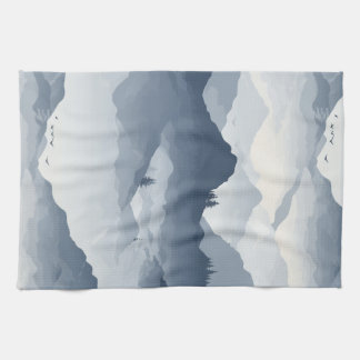 Majestic Mountain Landscape Tea Towel