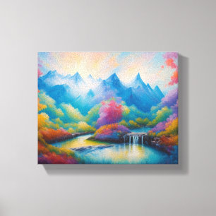 Majestic Mountain Oasis Canvas Print