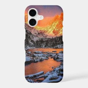 Majestic Mountain Sunset Winter Landscape Nature