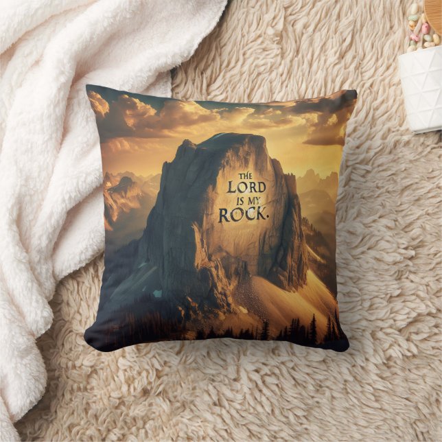 Majestic Mountain: The Lord Is My Rock Cushion (Blanket)