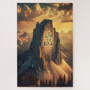 Majestic Mountain: The Lord Is My Rock Jigsaw Puzzle
