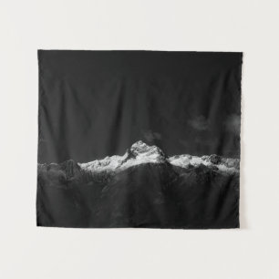 Majestic mountain Triglav in black and white Tapestry