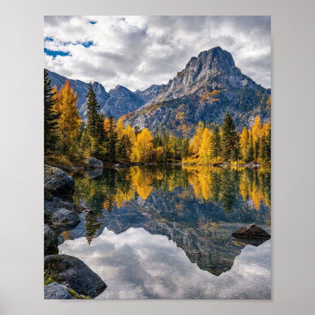 Majestic Mountain Wilderness Landscape Poster (Front)