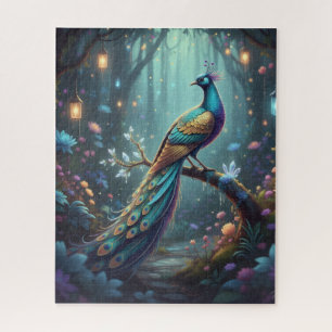 Majestic Mystical Bird in the Enchanted ForePuzzle Jigsaw Puzzle