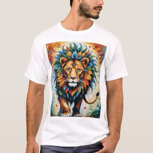 Majestic Mythical Beast - Indian Miniature Art T-Shirt