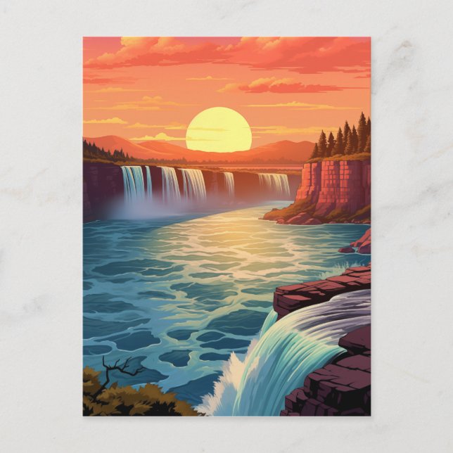 Majestic Niagara Falls #2 Postcard (Front)