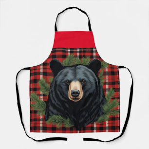 Majestic Northern Black Bear All-Over Print Apron