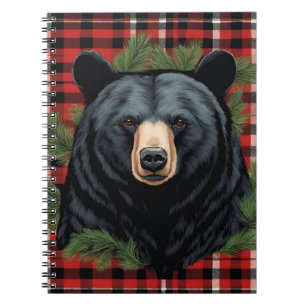 Majestic Northern Black Bear Spiral Photo Notebook