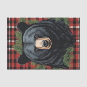 Majestic Northern Black Bear Tissue Paper