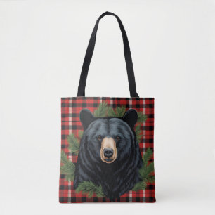 Majestic Northern Black Bear Tote Bag