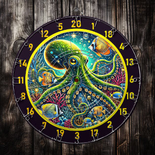 Majestic Octopus Reef Dartboard