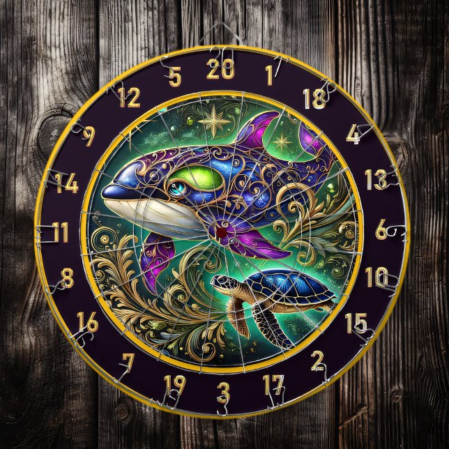 Majestic Orca Turtle Dartboard Decor (Creator Uploaded)