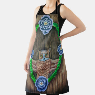 Majestic Owl Art Apron