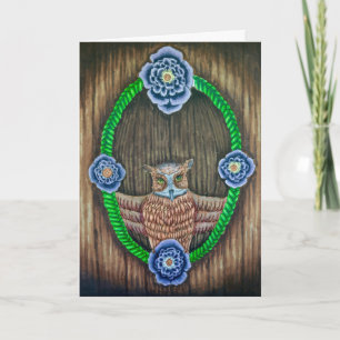 Majestic Owl Art Card