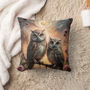 Majestic Owl Design Cushion