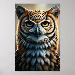 Majestic Owl Portrait Wall Art