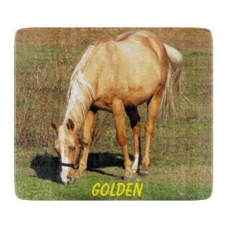 Majestic Palomino Horse - Fine Art Photography Cutting Board