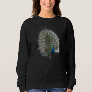 Majestic Peacock with Colourful Tail Sweatshirt