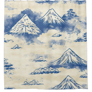 Majestic Peaks - Mountain for Nature Lovers (6) Shower Curtain
