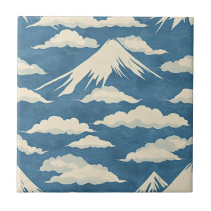 Majestic Peaks - Mountain for Nature Lovers Ceramic Tile