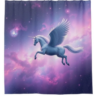 Majestic Pegasus in Galaxy Sky Curtain – Fantasy S