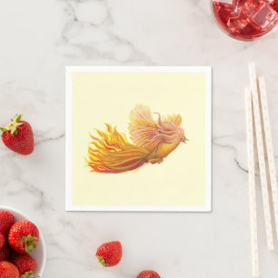 Majestic Phoenix Bird   Napkin